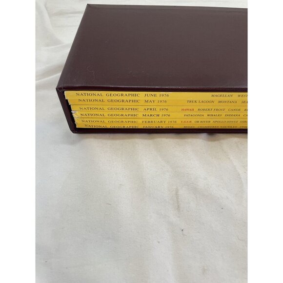 Nat Geo Jan–Jun 1976 Slipcover Set | Science, Nature, Travel Magazine - Picture 2 of 16